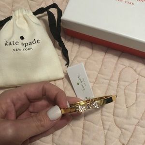 NEW Kate Spade bow tie bangle bracelet